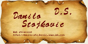 Danilo Stojković vizit kartica